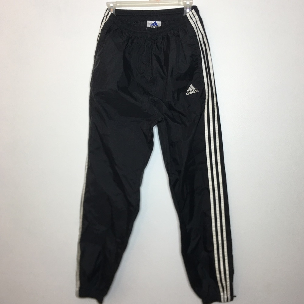 Adidas Black Windbreaker Track Pants